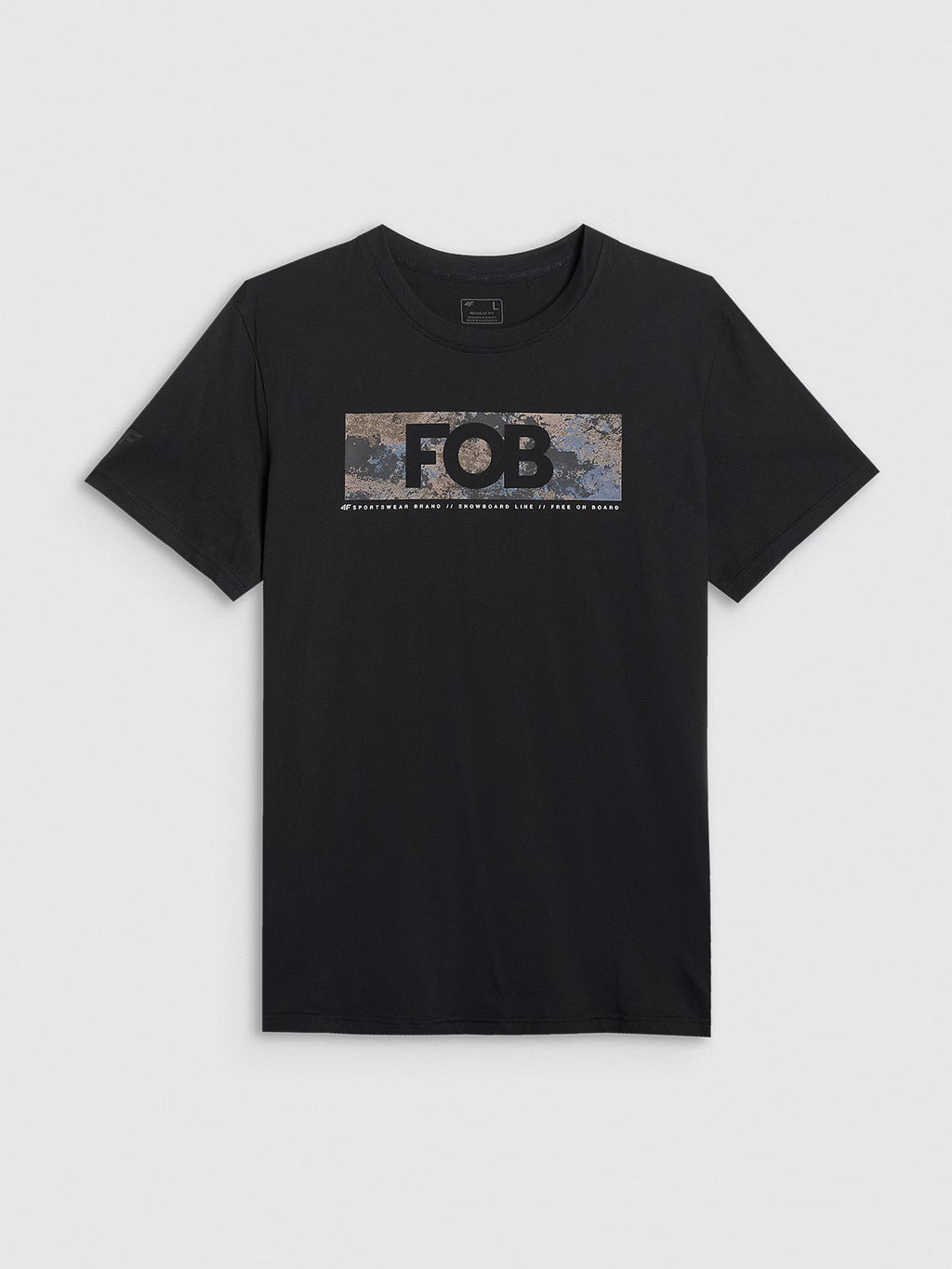 T-shirt regular z nadrukiem męski