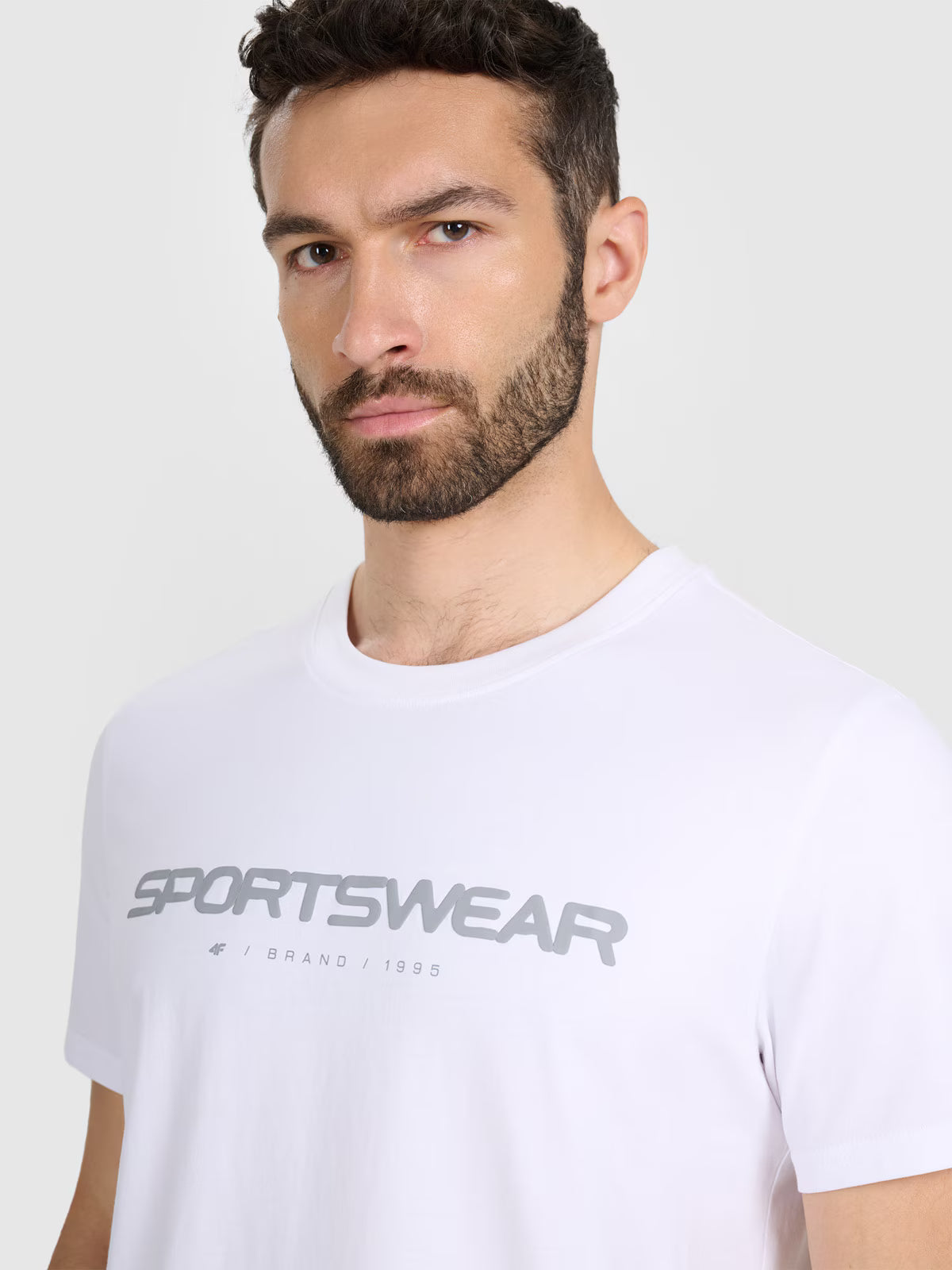 T-shirt regular z nadrukiem męski
