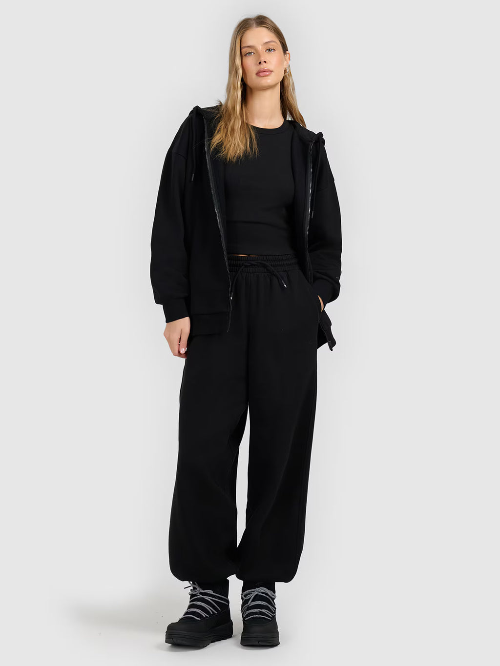 Bluza dresowa rozpinana z kapturem damska