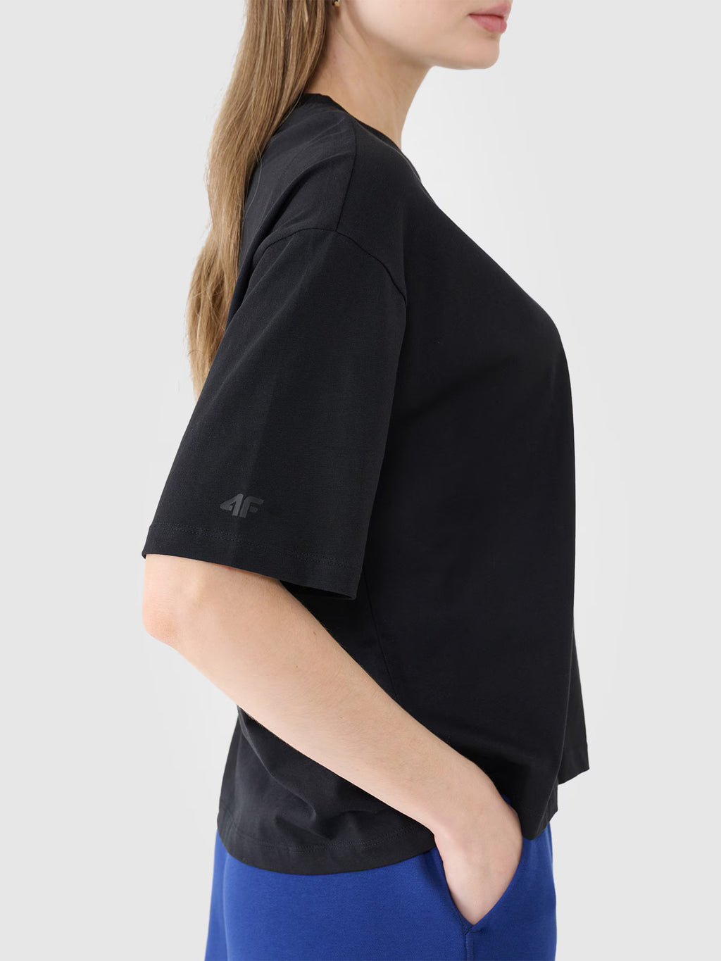 T-shirt oversize z nadrukiem damski