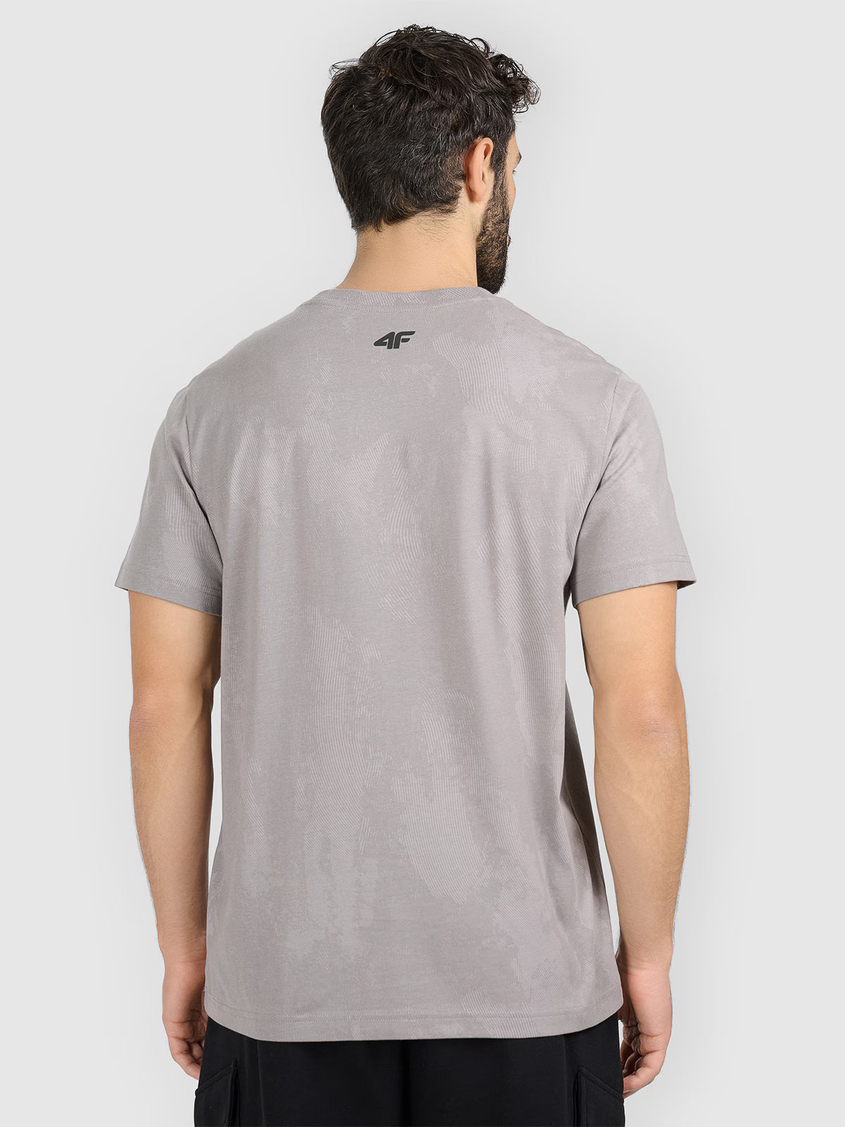 T-shirt regular z nadrukiem męski