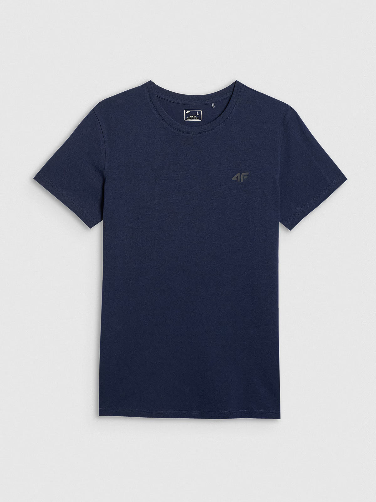 T-shirt slim gładki męski