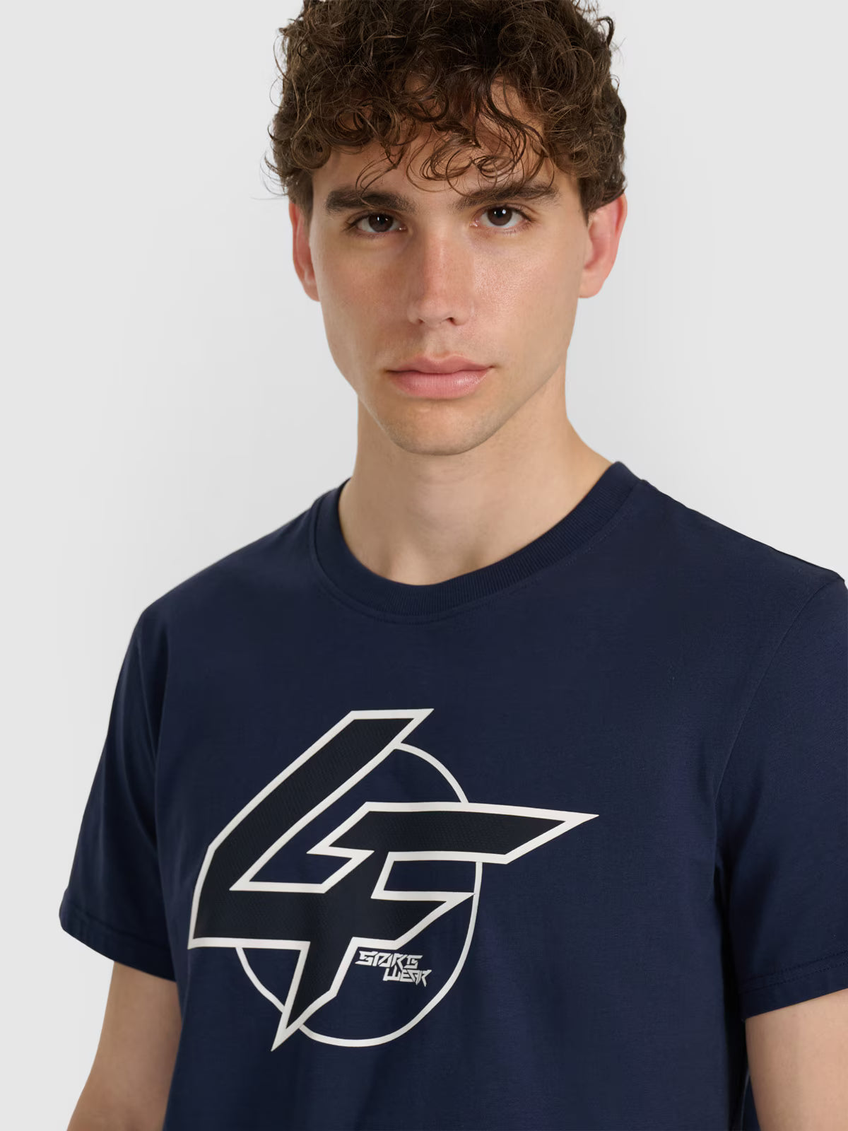 T-shirt regular z nadrukiem męski