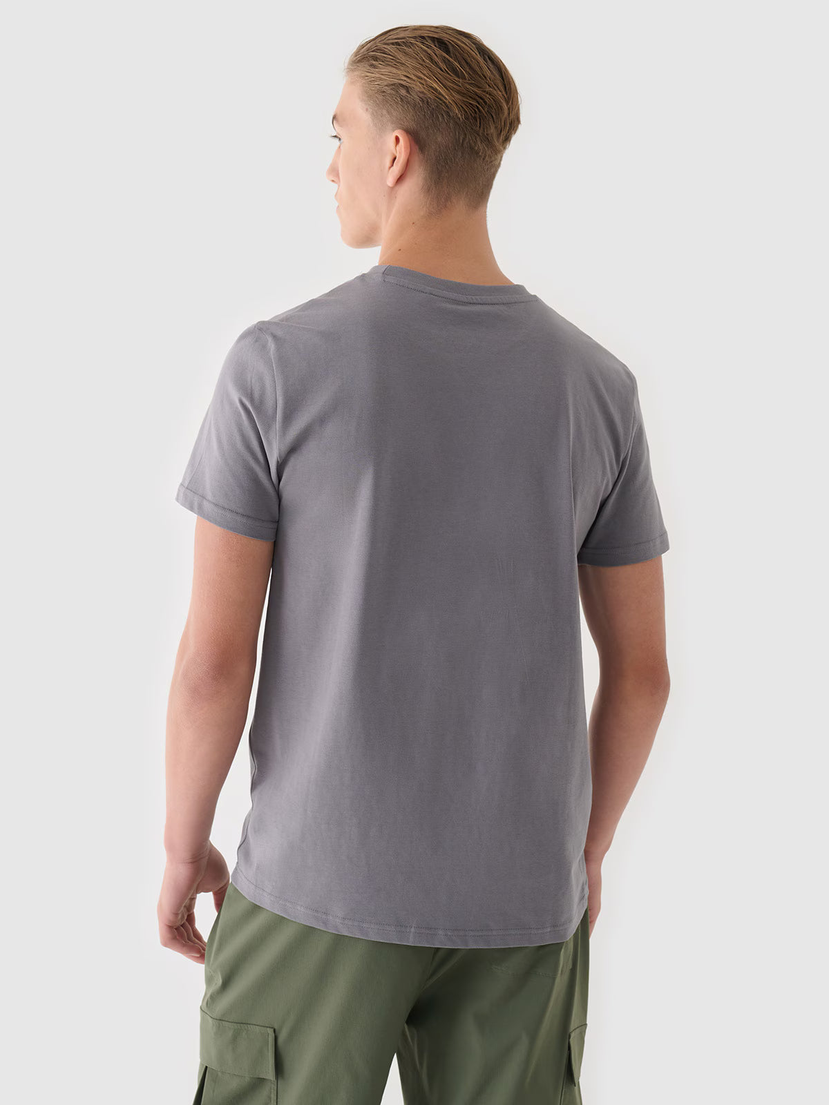 T-shirt regular z nadrukiem męski