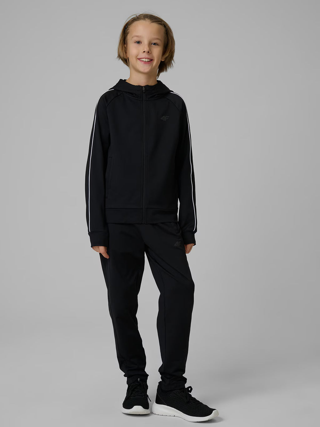 Bluza sportowa regular z kapturem chłopięca