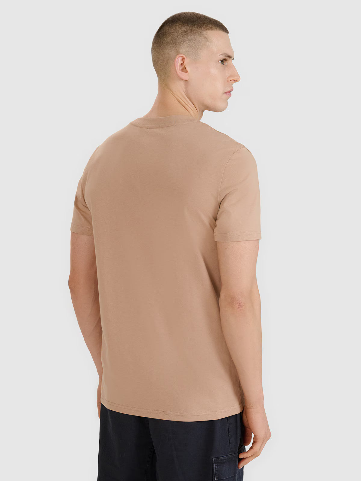 T-shirt regular gładki męski