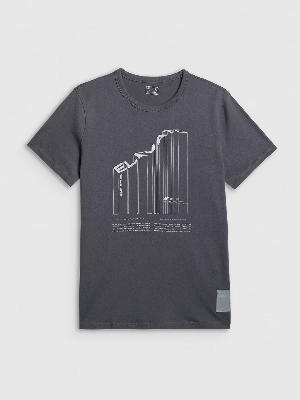 T-shirt regular z nadrukiem męski