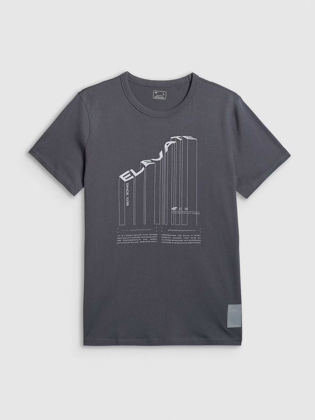 T-shirt regular z nadrukiem męski