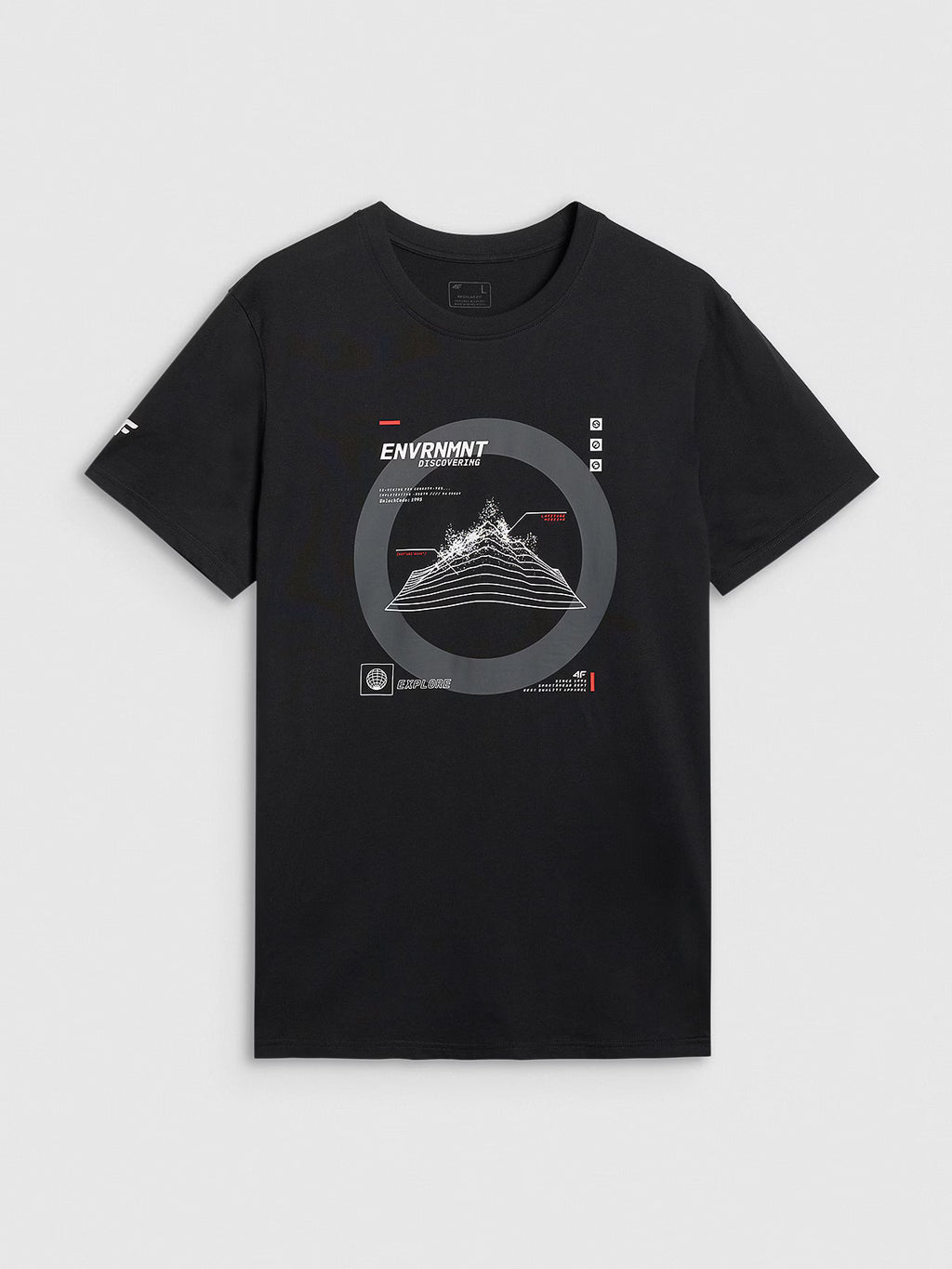 T-shirt regular z nadrukiem męski