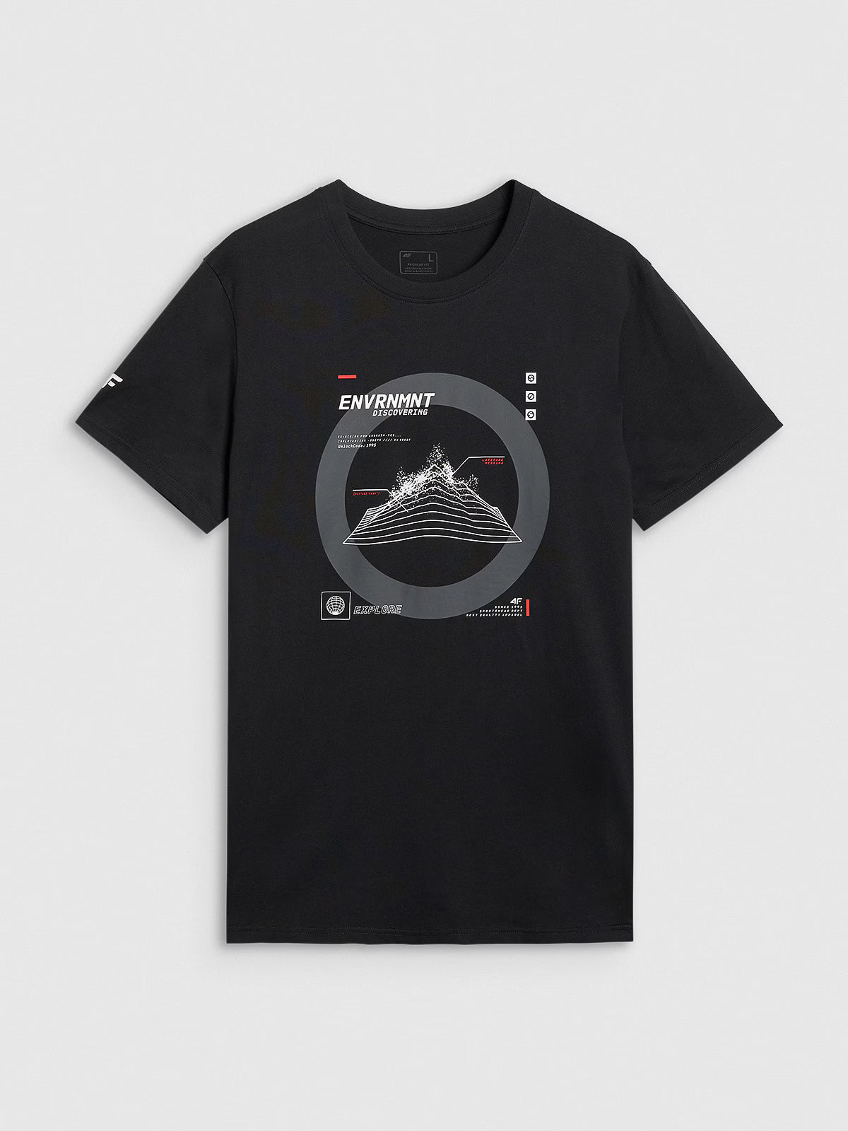 T-shirt regular z nadrukiem męski