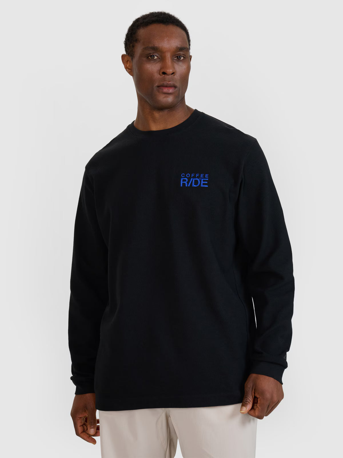 Longsleeve oversize z nadrukiem męski