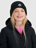 Czapka beanie odblaskowa dziewczęca
