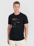 T-shirt regular z nadrukiem męski