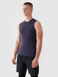Tank top treningowy bezszwowy szybkoschnący męski 4F x Robert Lewandowski