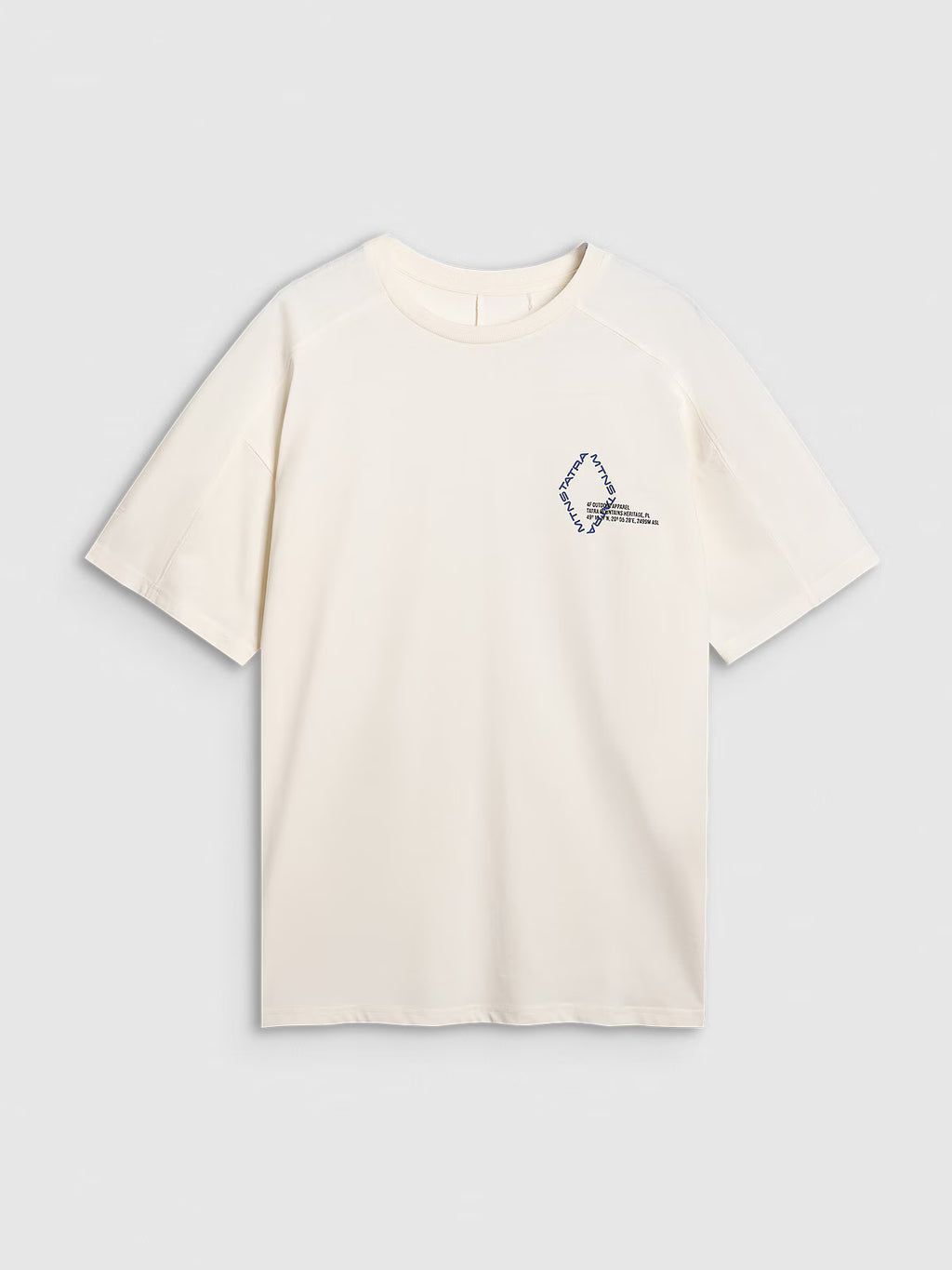 T-shirt oversize z nadrukiem męski