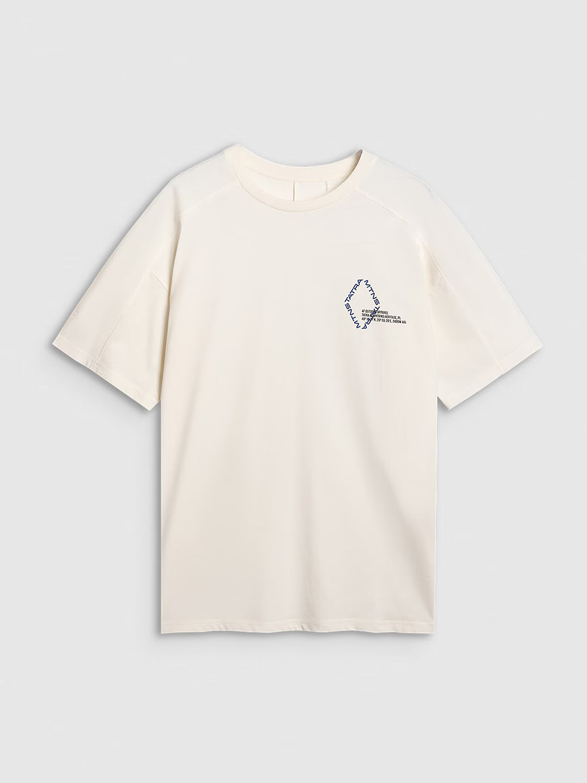 T-shirt oversize z nadrukiem męski