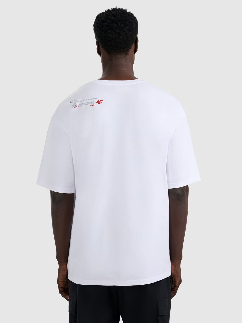 T-shirt oversize z nadrukiem męski