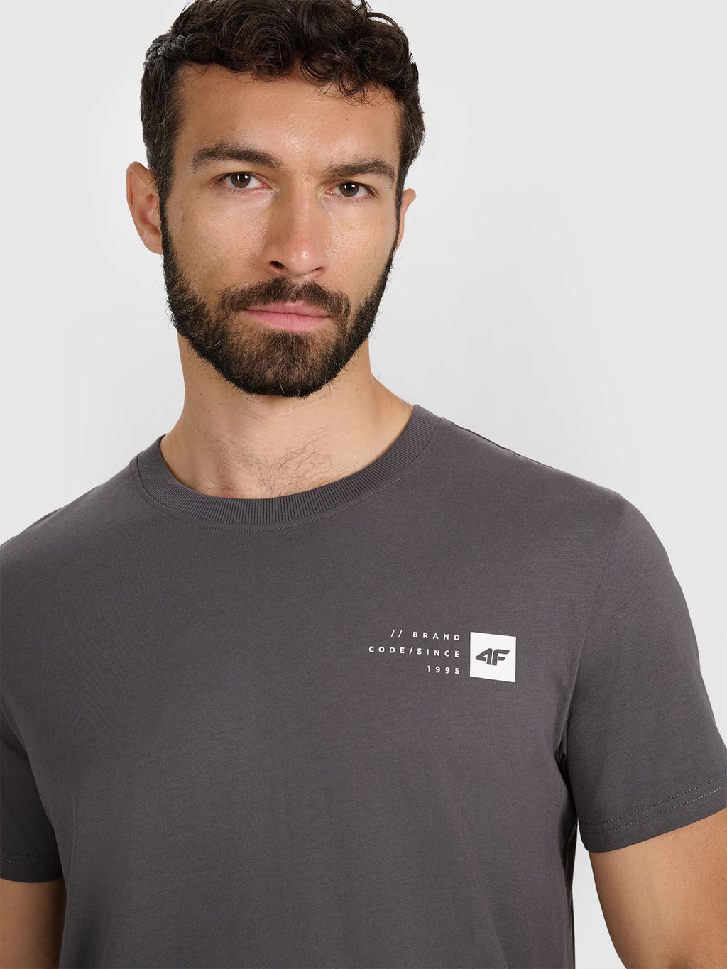 T-shirt regular z nadrukiem męski