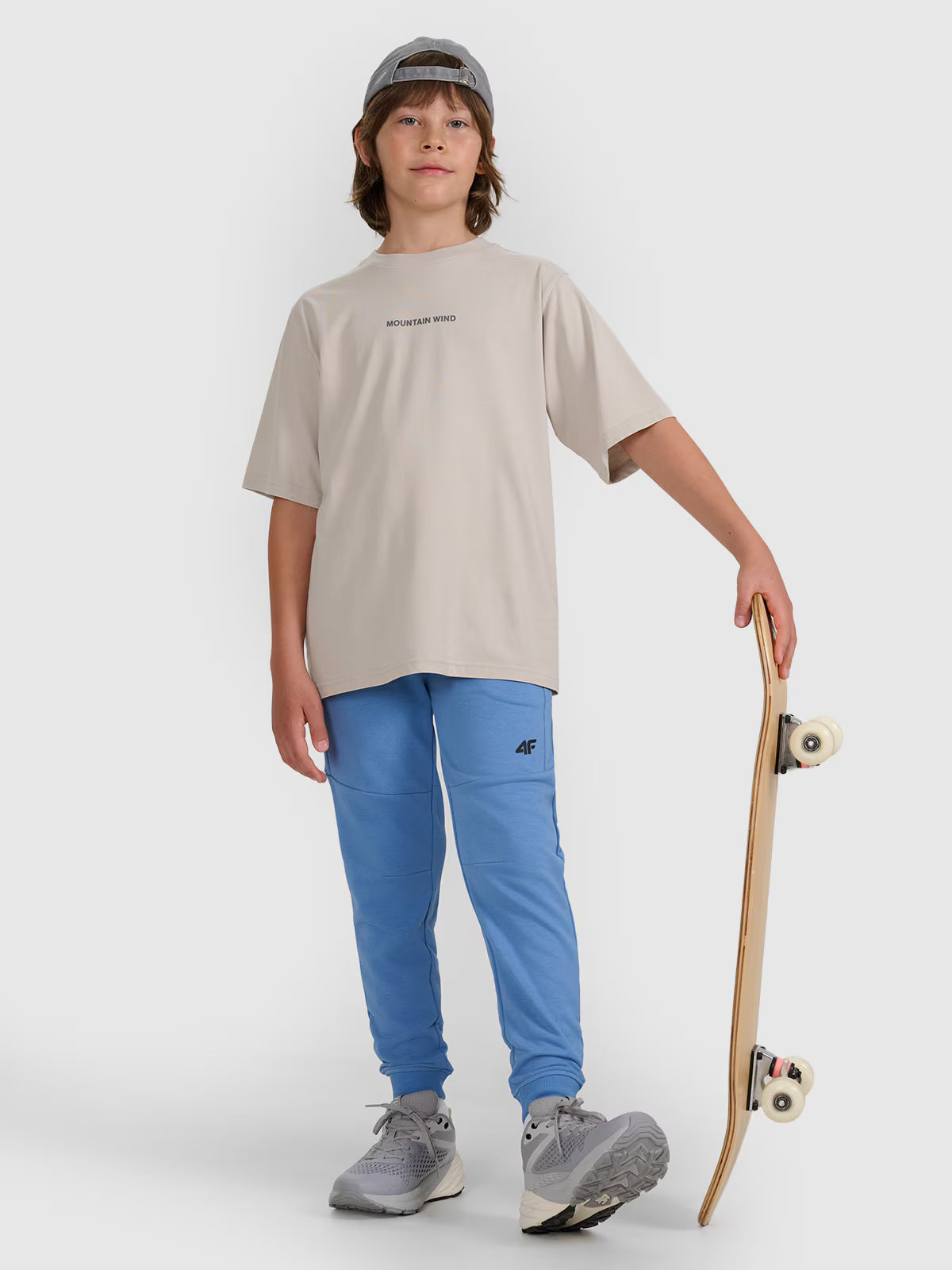 T-shirt oversize z nadrukiem chłopięcy