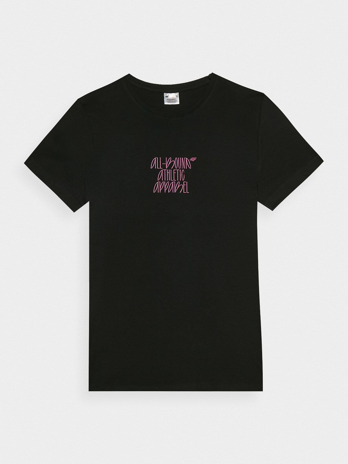 T-shirt slim z nadrukiem damski