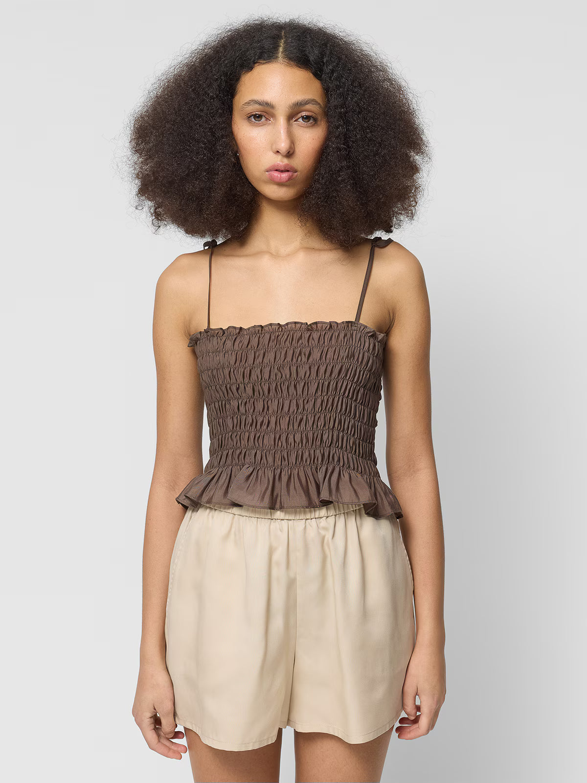 Crop top z lyocellem damski Outhorn