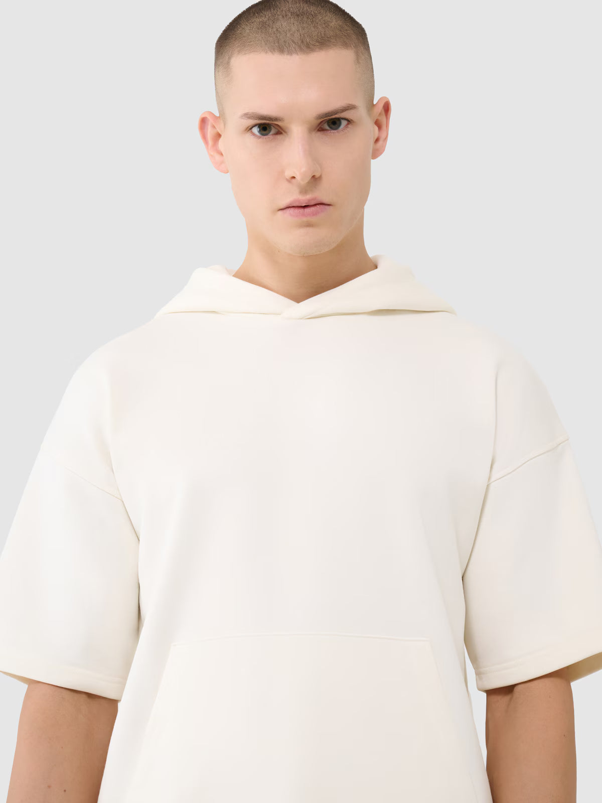 Bluza z krótkim rękawem z kapturem męska