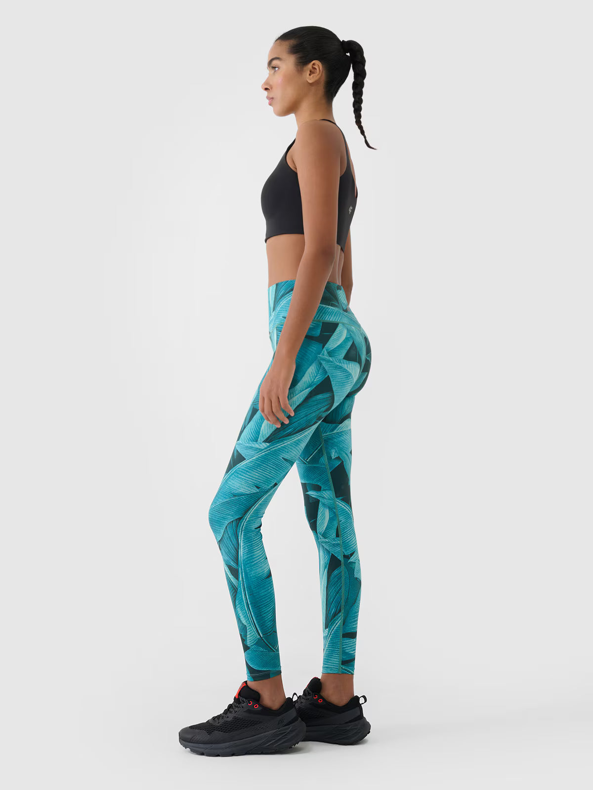 Legginsy treningowe z wysokim stanem damskie