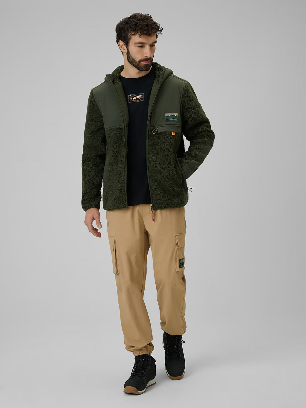 Polar sherpa regular z kapturem męski