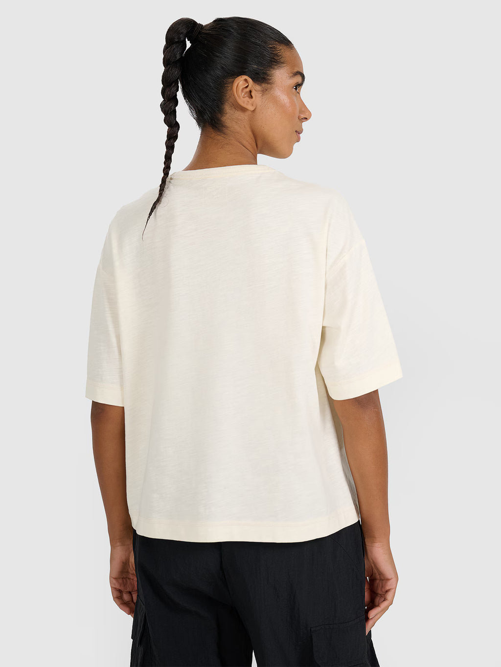 T-shirt oversize z nadrukiem damski