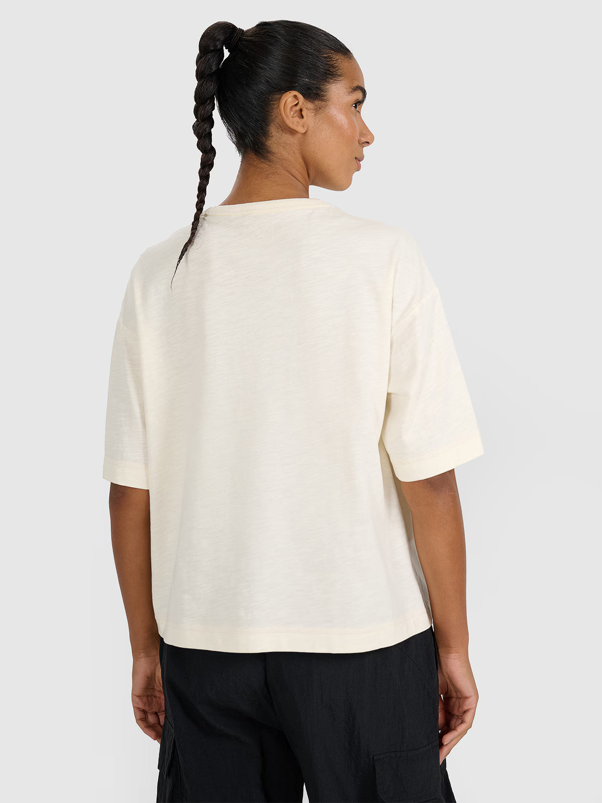 T-shirt oversize z nadrukiem damski