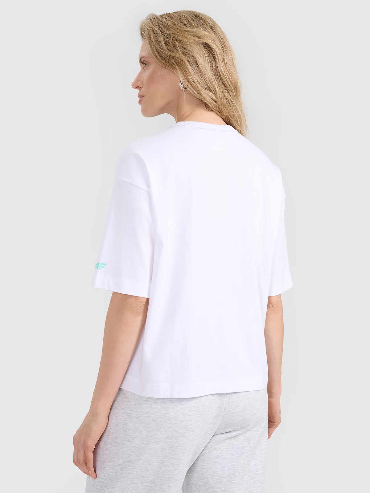 T-shirt oversize z nadrukiem damski
