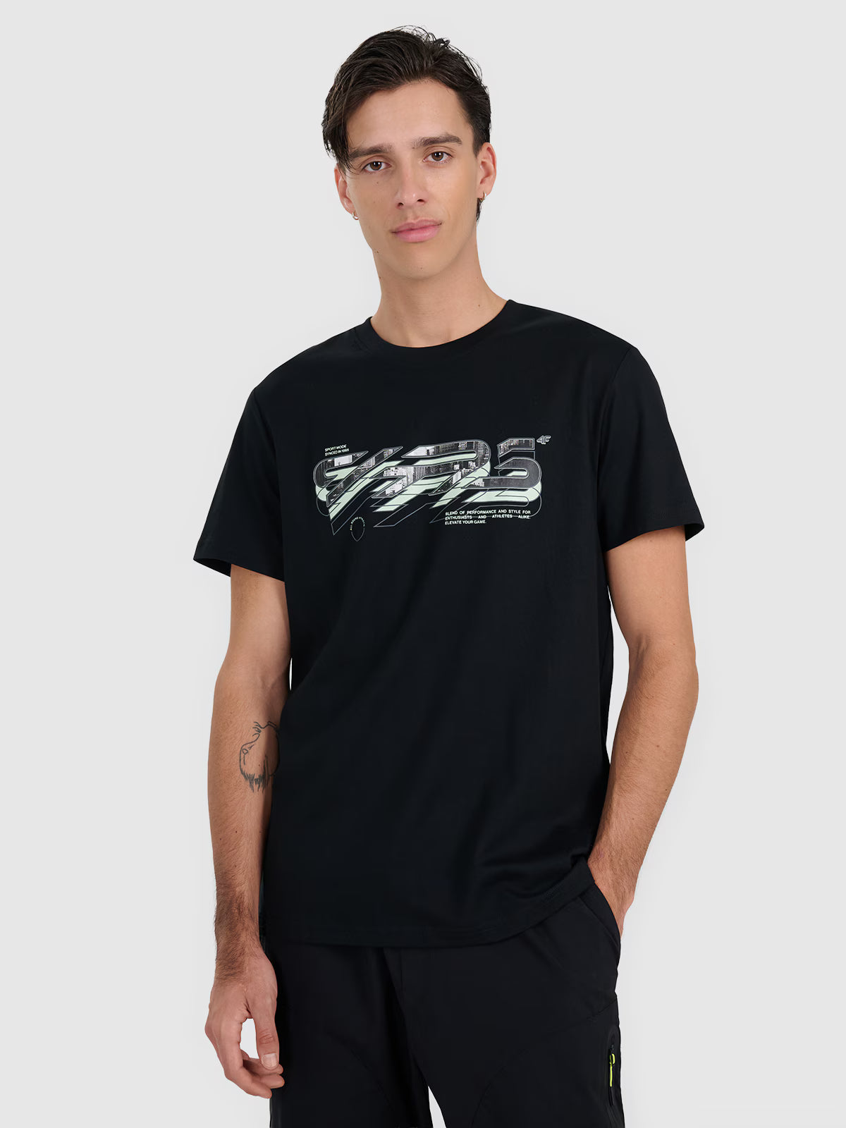 T-shirt regular z nadrukiem męski