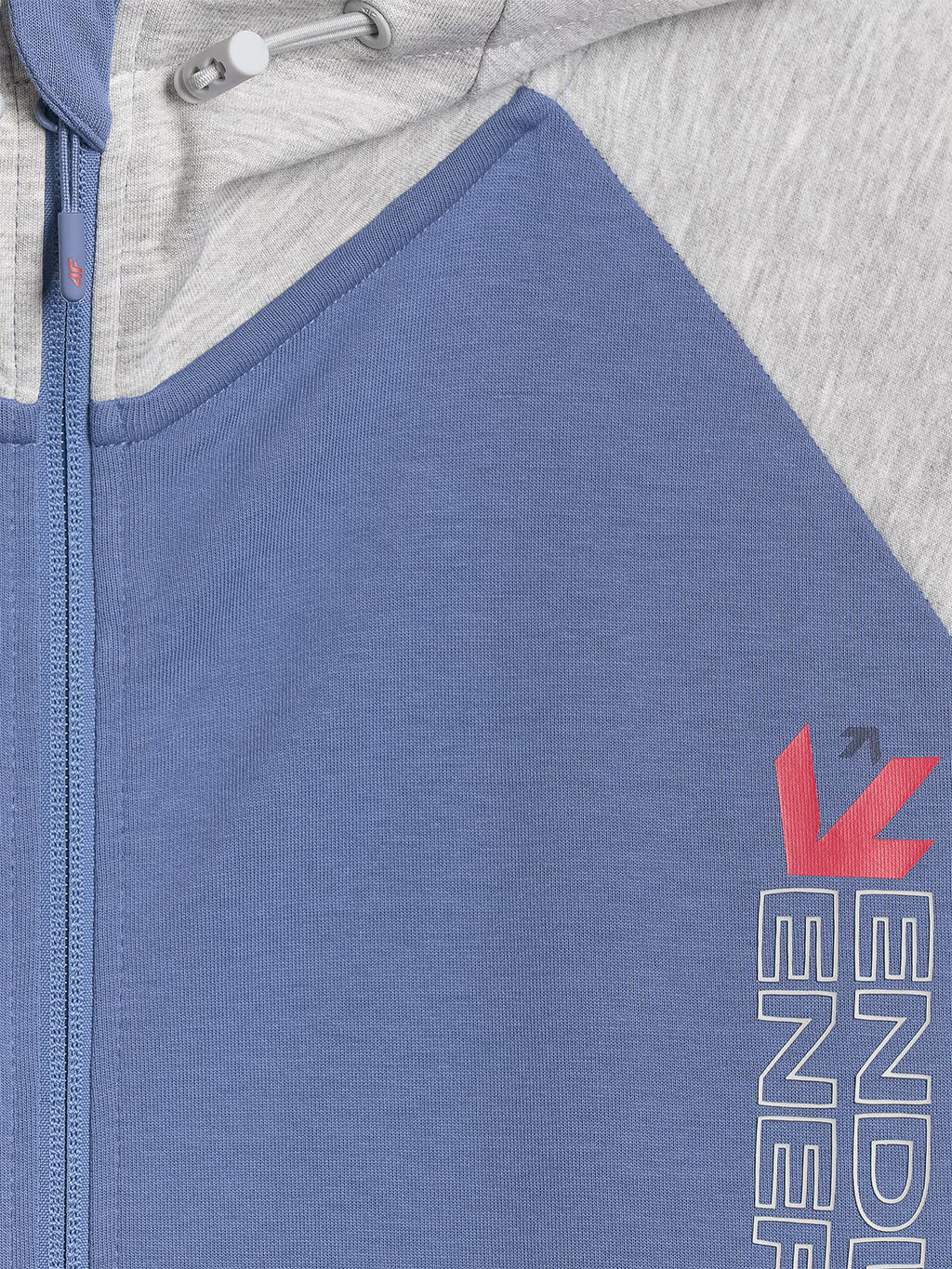Bluza dresowa rozpinana z kapturem męska