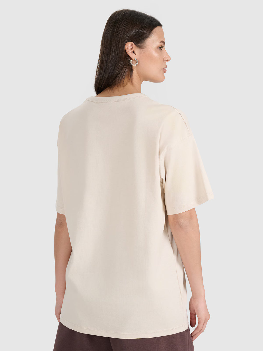 T-shirt oversize gładki uniseks