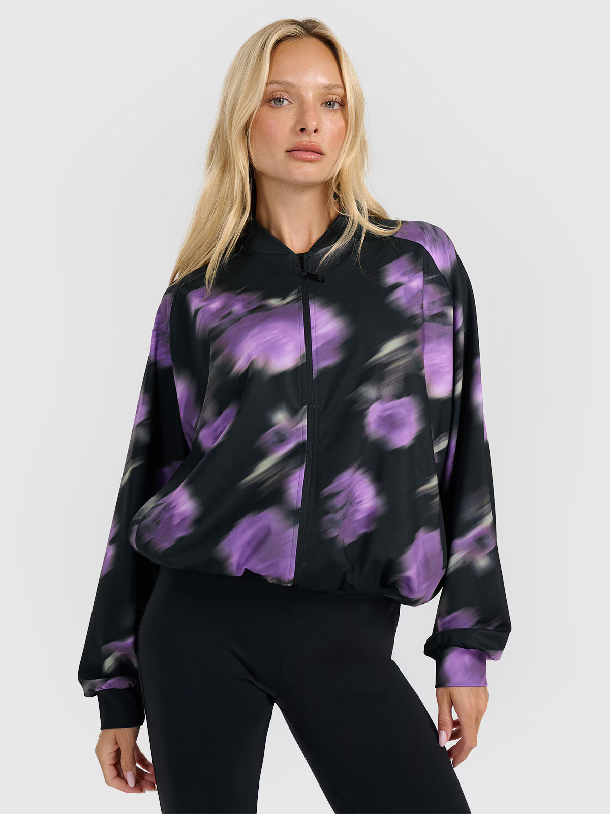Bluza dresowa rozpinana bez kaptura damska