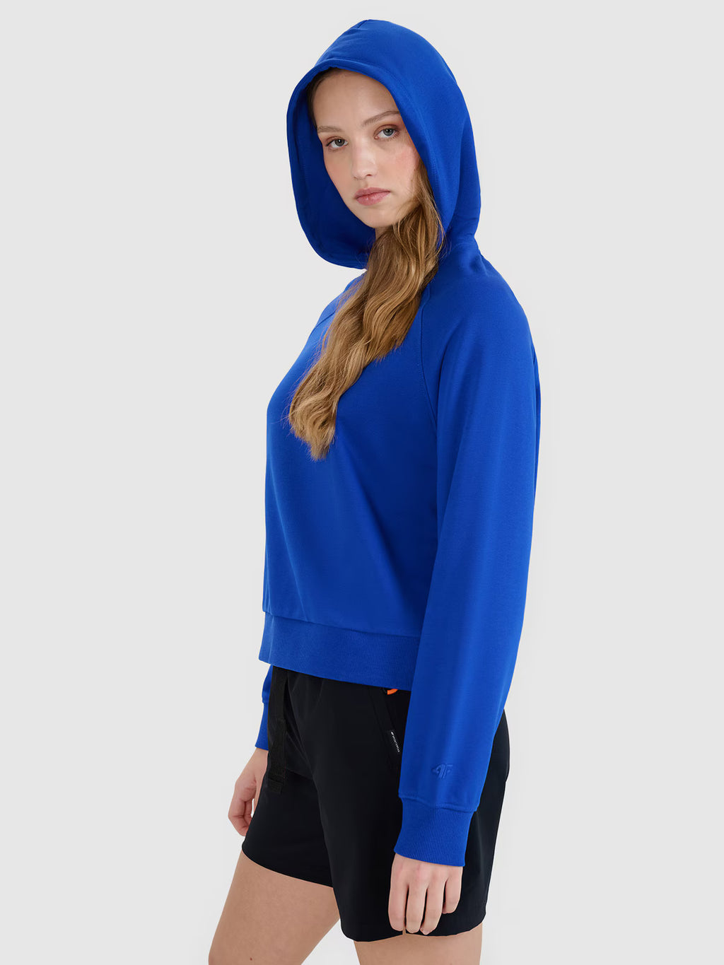 Bluza dresowa nierozpinana z kapturem damska