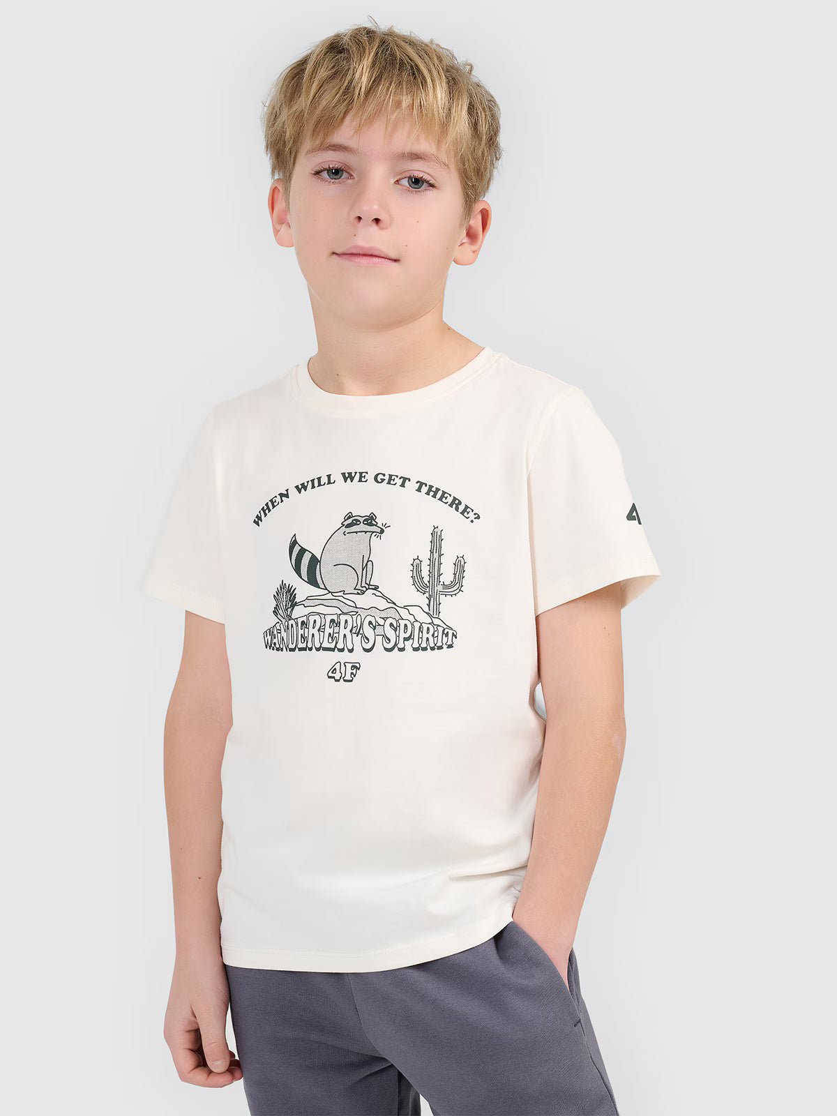 T-shirt regular z nadrukiem chłopięcy
