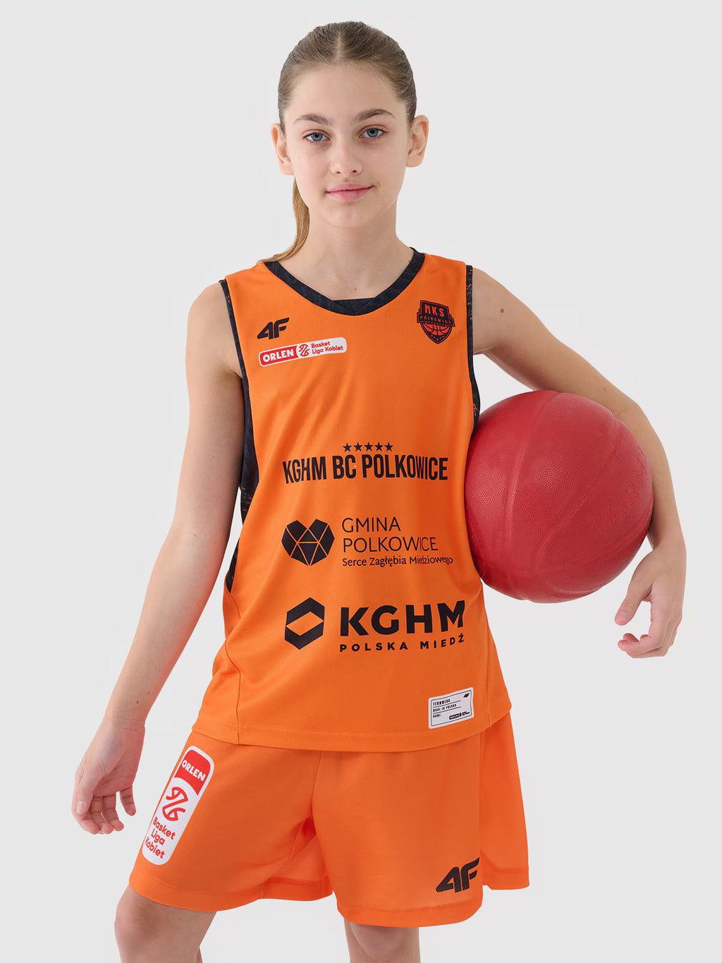 Koszulka meczowa replika domowa z sezonu 2024/25 dziecięca 4F x MKS Polkowice