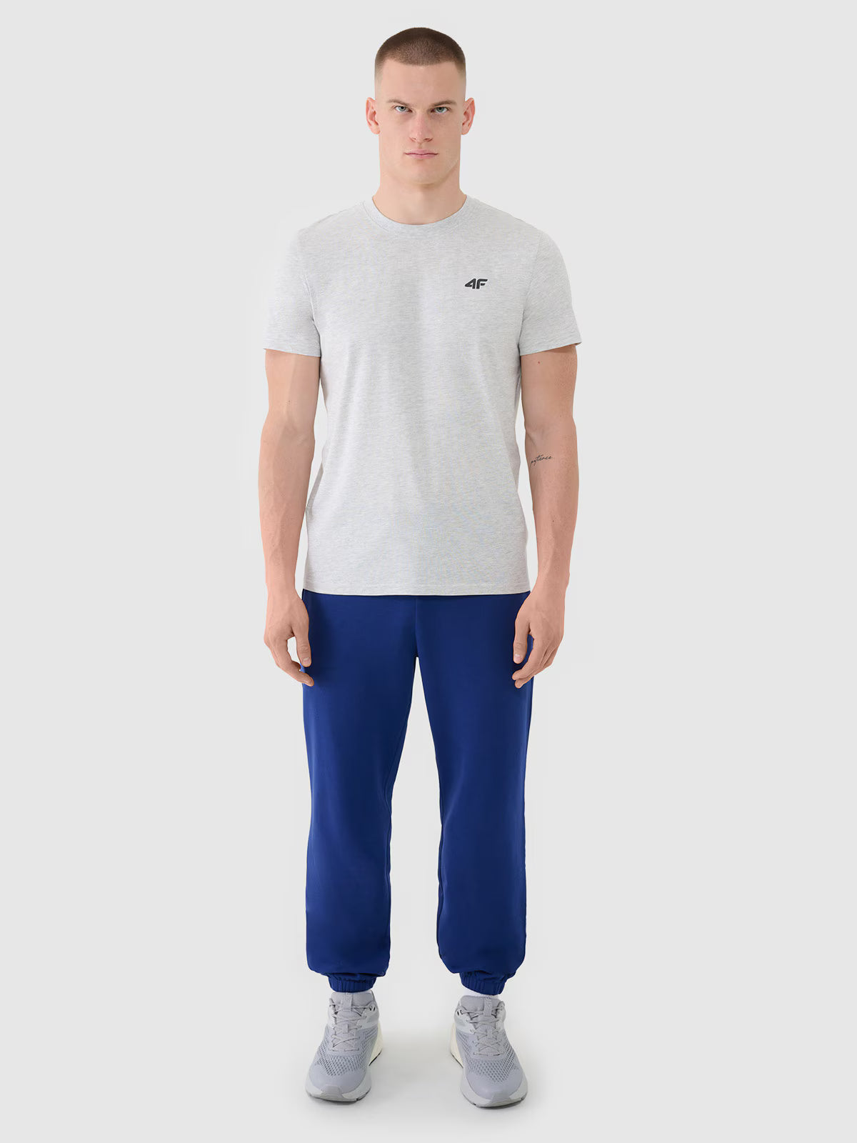 T-shirt regular gładki męski