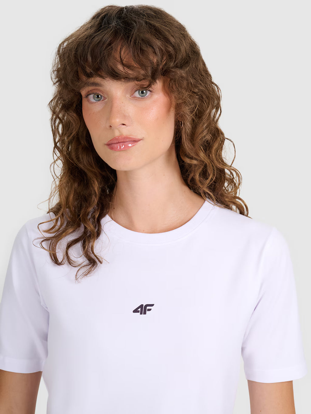 Crop-top slim gładki damski