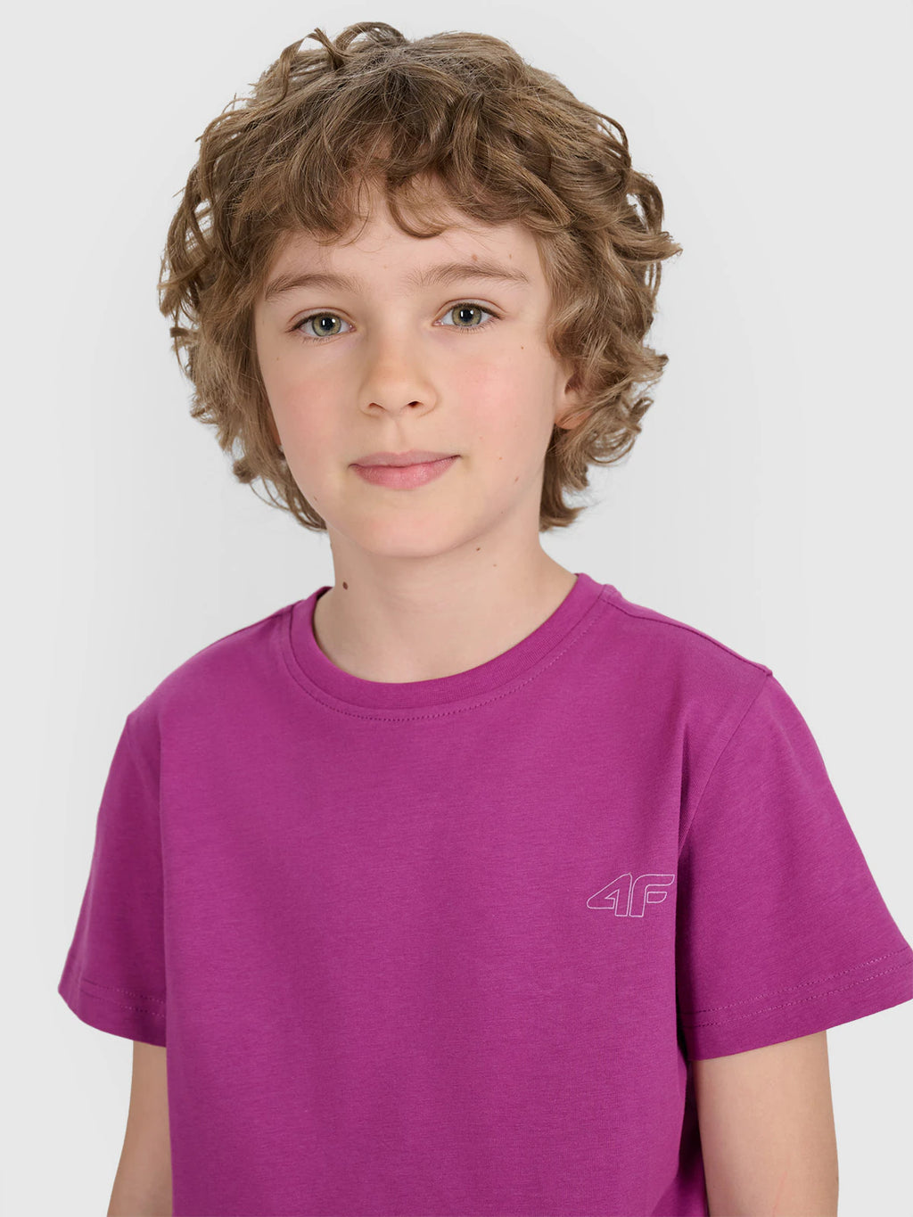 T-shirt regular gładki (2-pack) dziecięcy
