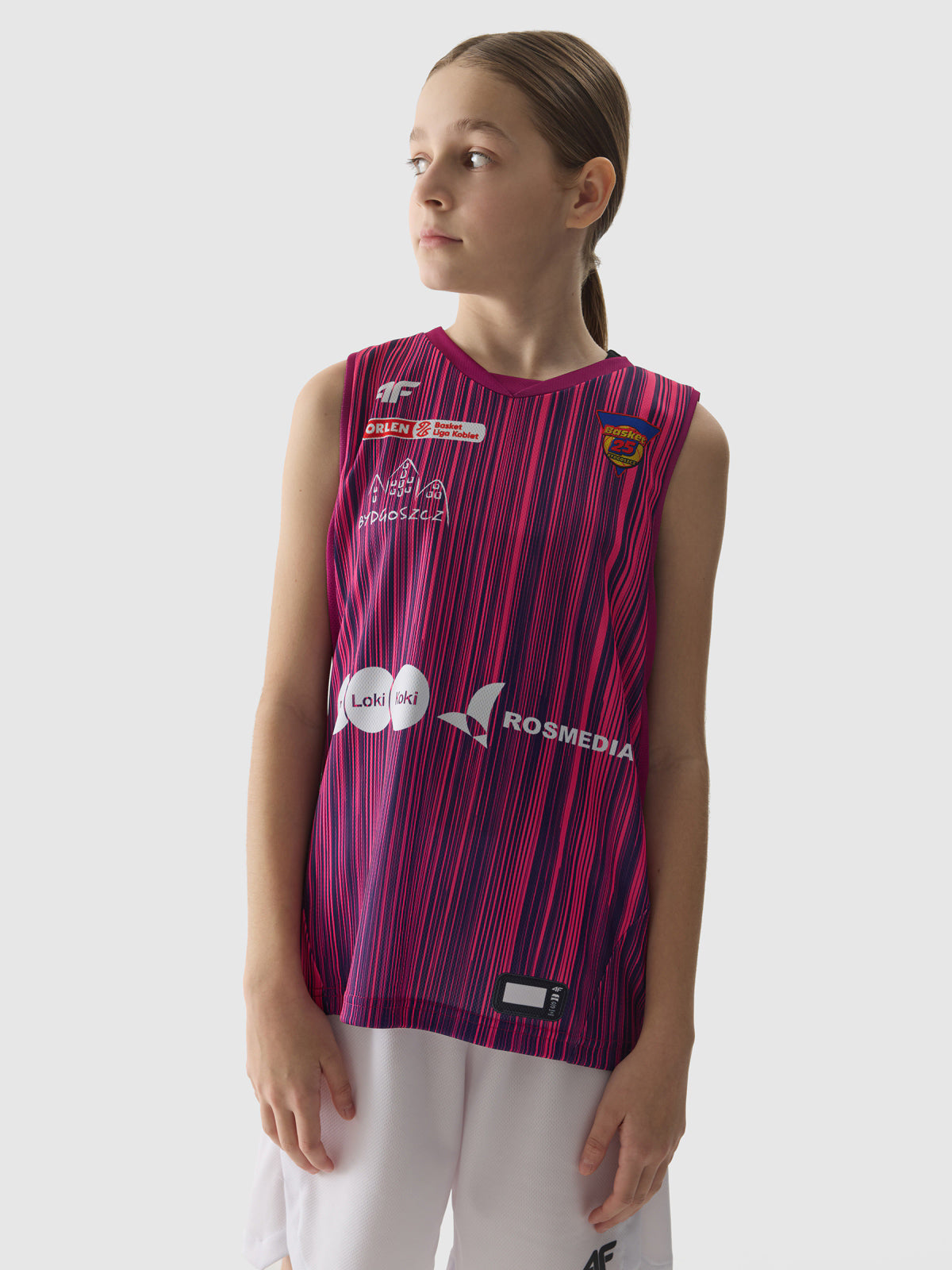 Tank top replika domowy z sezonu 2023/24 dziecięcy 4F x KS Basket 25 Bydgoszcz