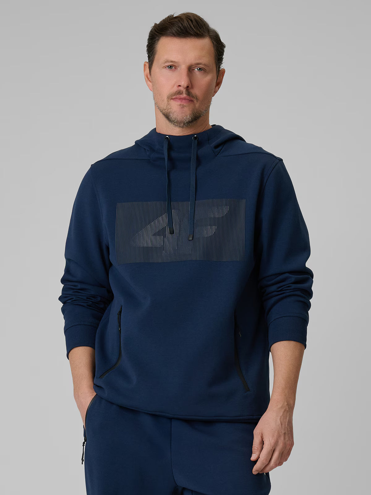 Bluza dresowa regular z kapturem męska