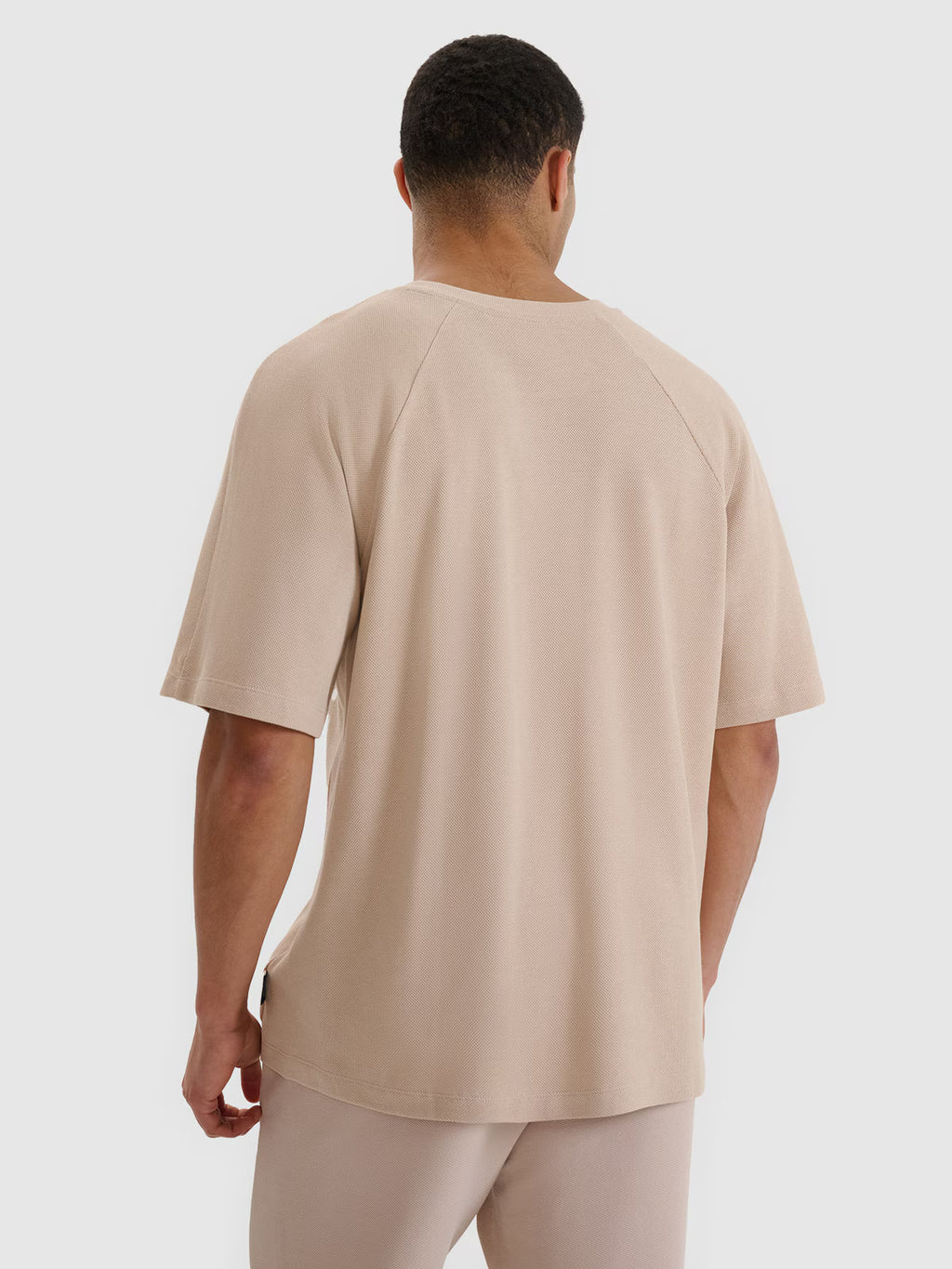 T-shirt oversize z modalem męski