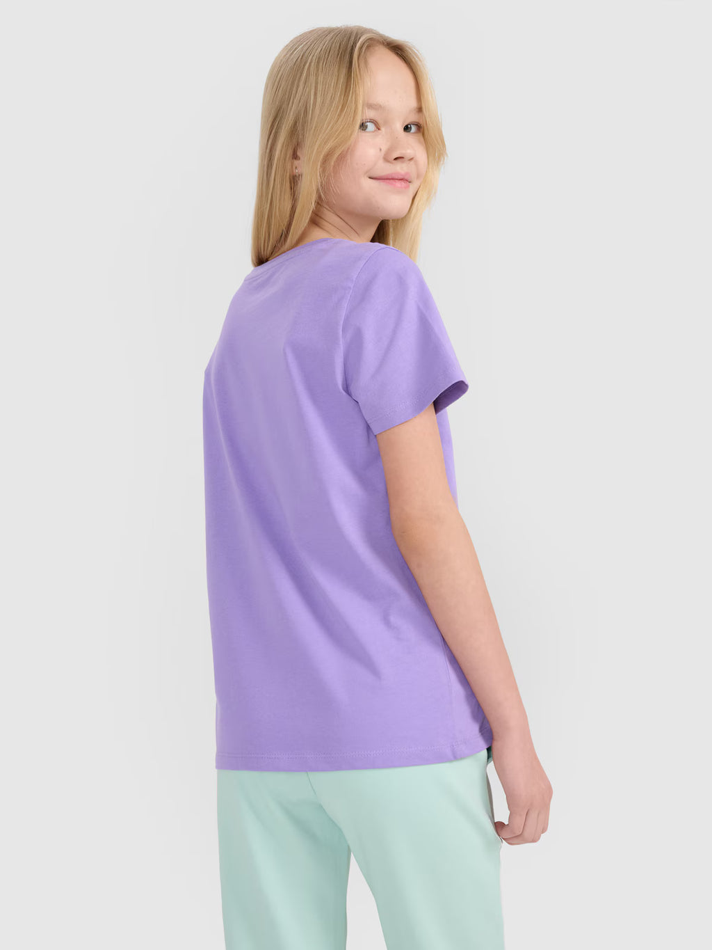 T-shirt regular z nadrukiem dziewczęcy