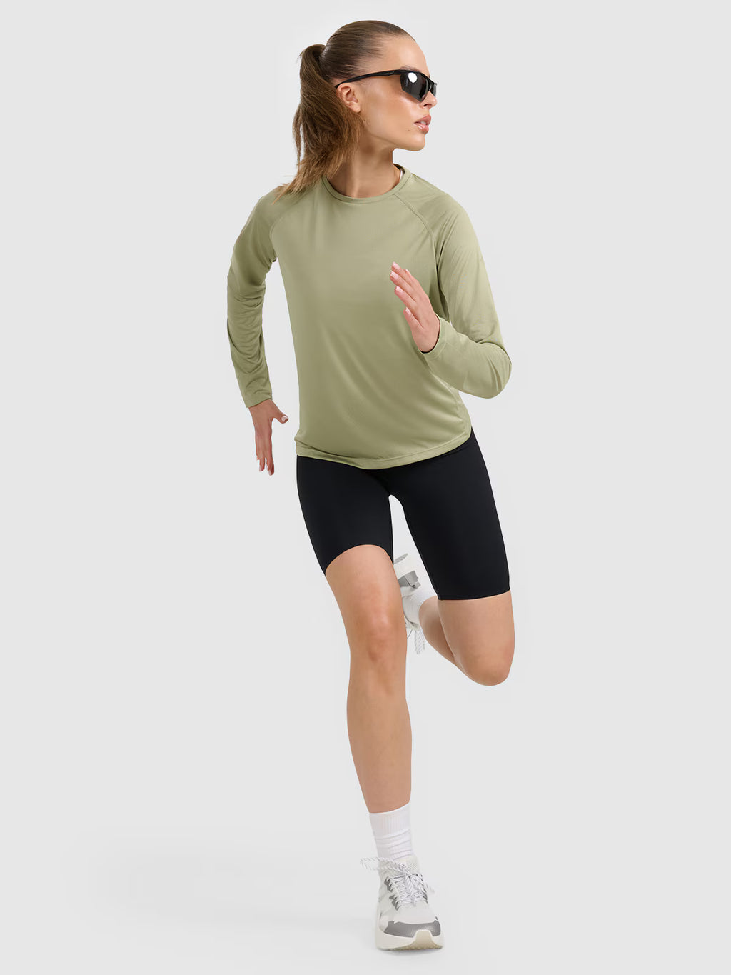 Longsleeve do biegania w terenie szybkoschnący damski