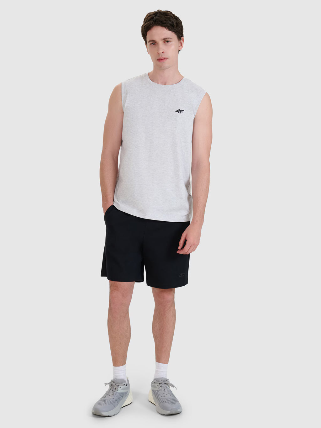 Tank top regular gładki męski
