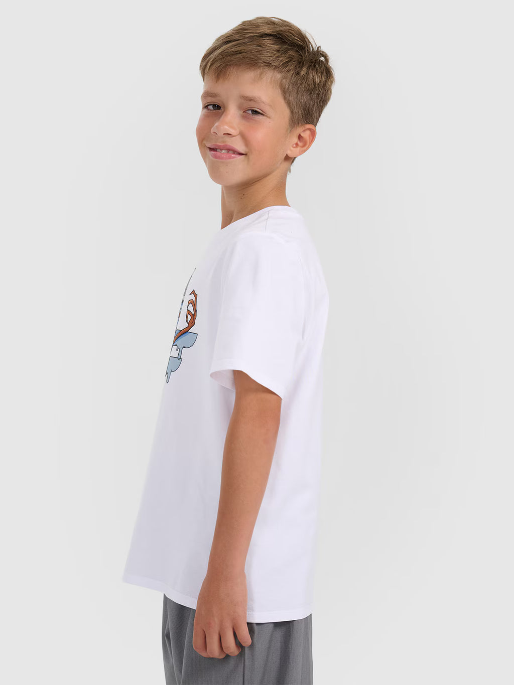 T-shirt regular z nadrukiem świątecznym chłopięcy