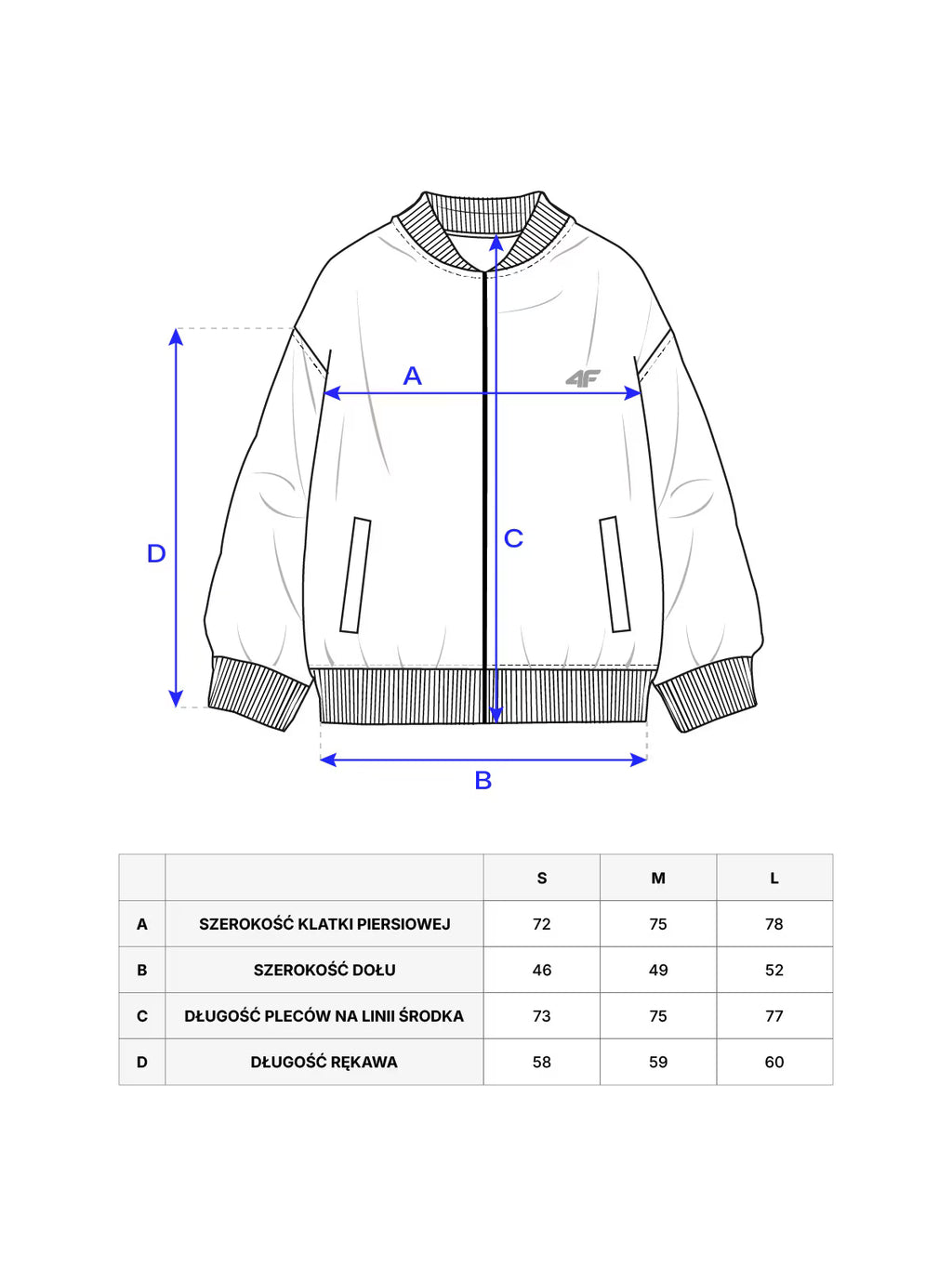 Bluza bomberka oversize męska 4F x Tomasz Fornal