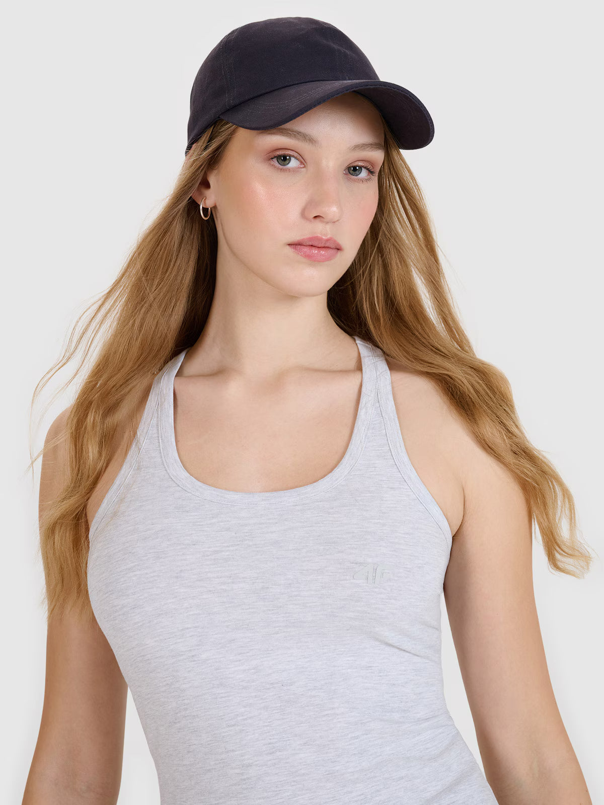 Top slim gładki damski